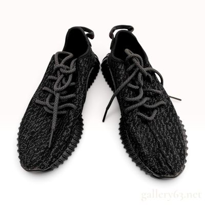Sale Photo Thumbnail #190: Adidas Yeezy Boost 350 Pirate Black Primeknit Sneakers Size US 5