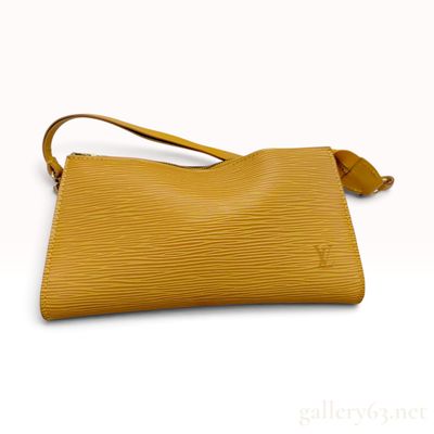 Sale Photo Thumbnail #157: Vintage Louis Vuitton Tassil Yellow Epi Leather Small Shoulder Bag