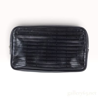 Sale Photo Thumbnail #278: Vintage Mario Valentino Black Embossed Leather Pouch