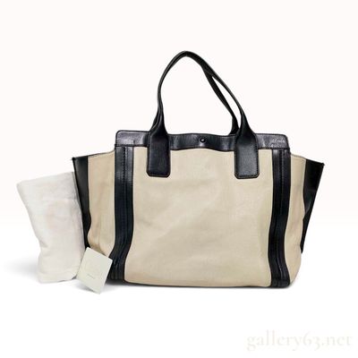 Chloe Allison Bicolor Leather Tote Bag with Dust Bag