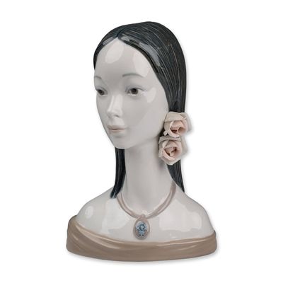 Lladro Porcelain Bust, Maja Head 1004668