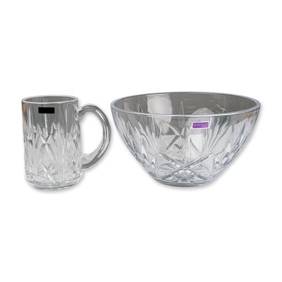 Two Marquis by Waterford Brookside Crystal Bowl and Stein