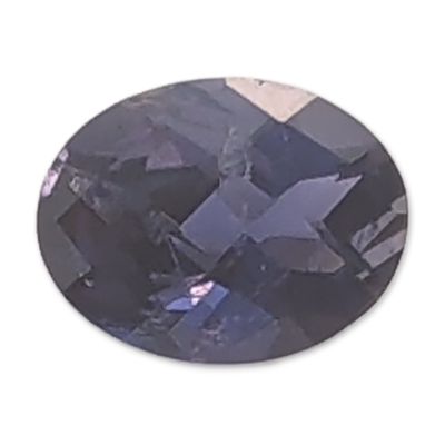 Oval Faceted Deep Violet-Blue Tanzanite Gemstone