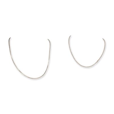 2pc Sterling Silver Chains