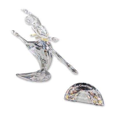 2pc Swarovski SCS 2004 Anna Crystal Figurine w/ Crystal Title Plaque