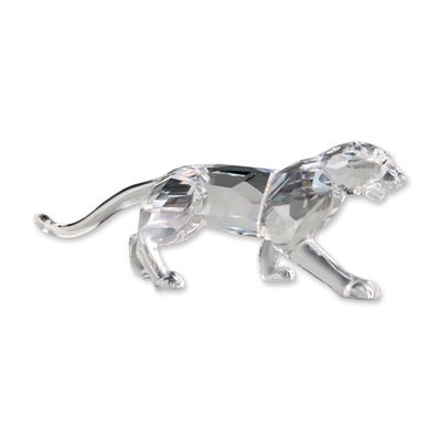 Swarovski Silver Crystal Leopard Figurine