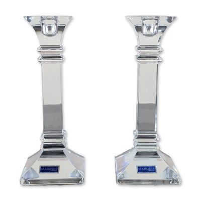 Pair of Marquis by Waterford Treviso Crystal Candlesticks