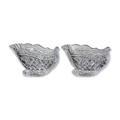 Pair of Marquis by Waterford Crystal Holiday Sleighs