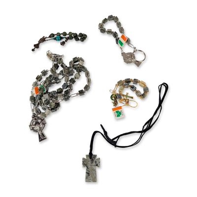 Collection of Irish Connemara Marble Jewelry
