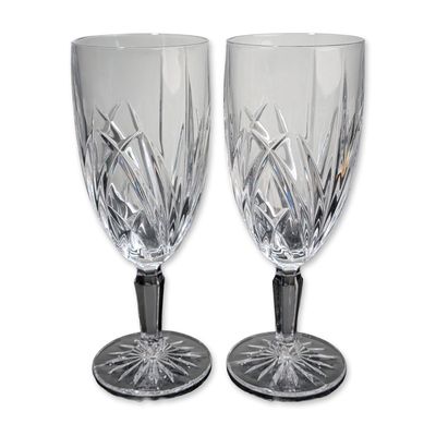 Pair of Marquis by Waterford Brookside Crystal Water Goblets
