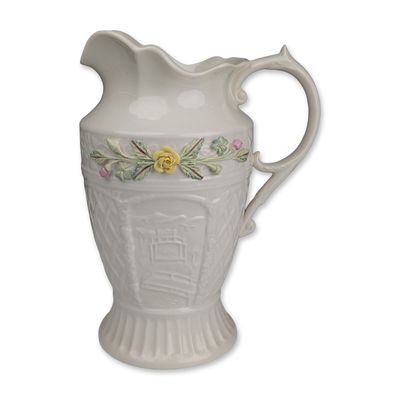 Belleek Ireland Powerscourt Parian Porcelain Pitcher