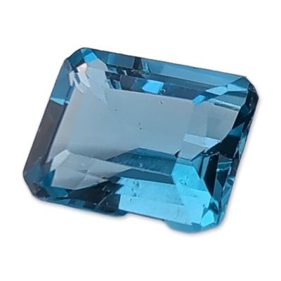 Loose Emerald Cut Swiss Blue Topaz