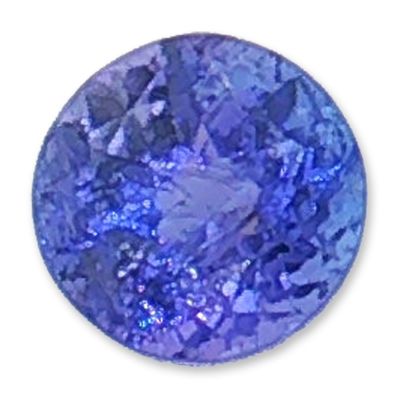 Round Cut Blue-Violet Citrine Gemstone
