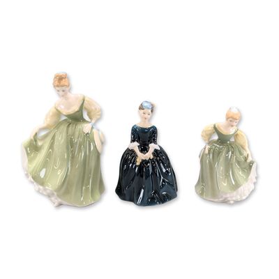3pc Royal Doulton Porcelain Figurines
