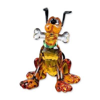 Swarovski Crystal Disney Pluto with Bone Figurine