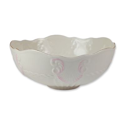 Belleek Parian Porcelain Shell Motif Bowl