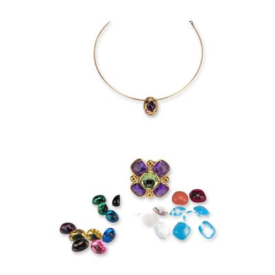 2pc Joan Rivers Classics Collection Interchangeable Jewelry Set