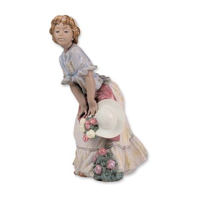Lladro Gres Porcelain Figurine, Maiden 01013506