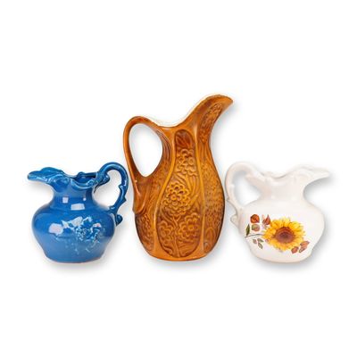 3pc McCoy and Unmarked Ceramic Pitchers