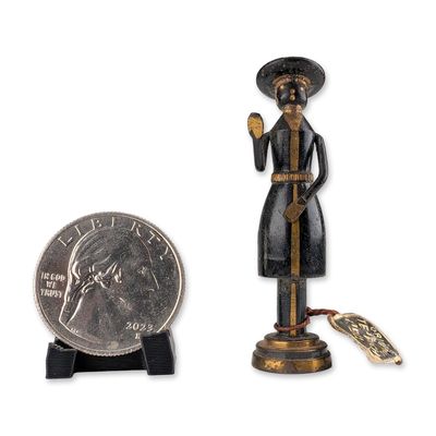 Mid-Century Hans Teppich Miniature Brass Figurine