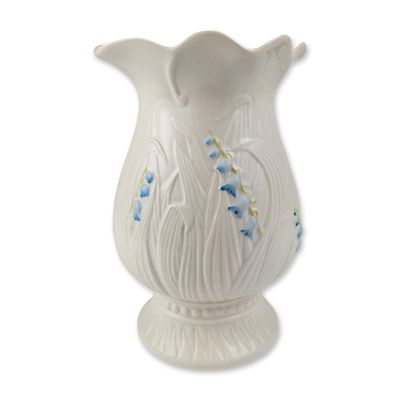 Belleek Ireland "Harebell" Bluebell Parian Porcelain Vase