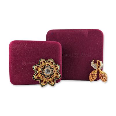 2pc Camrose and Kross Jacqueline Kennedy Collection Brooches