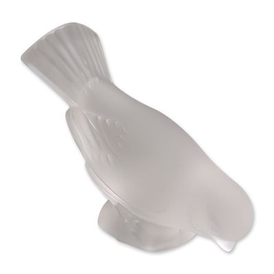 Lalique French Crystal Sparrow Figurine
