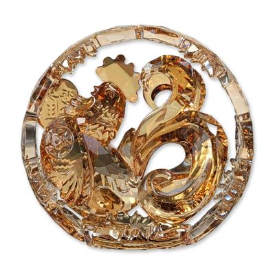 Swarovski Chinese Zodiac Golden Tone Rooster