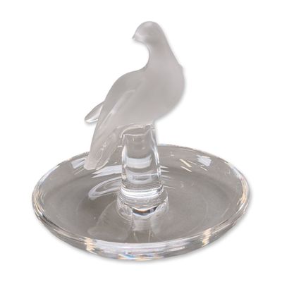 Lalique France Crystal Charis Ring Holder
