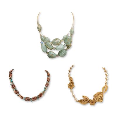3pc Joan Rivers and Marie Osmond Decorative Fashion Necklaces