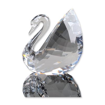 Swarovski Faceted Crystal 2016 Figurine, Large Swan