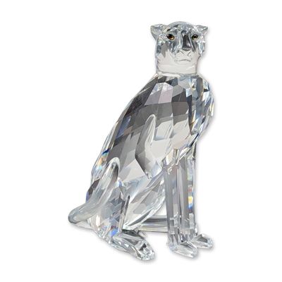 Swarovski Silver Crystal Cheetah Figurine