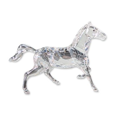 Swarovski Crystal Running Stallion Figurine