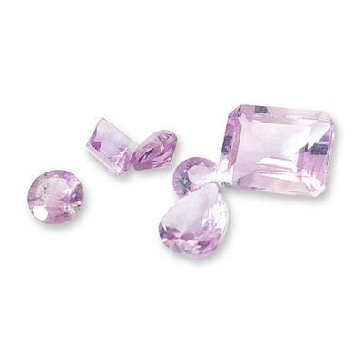 Sale Photo Thumbnail #207: 6pc Pink Amethyst Gemstones