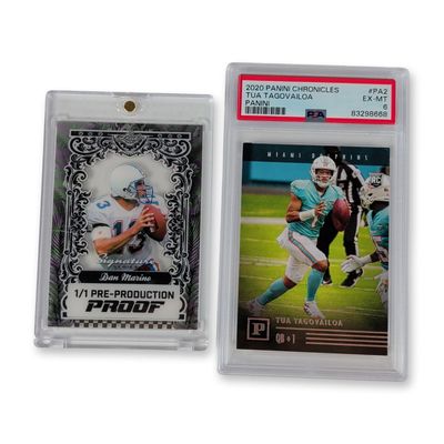 Sale Photo Thumbnail #134: 2pc Miami Dolphins Quarterback Trading Cards