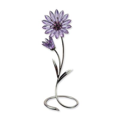 Sale Photo Thumbnail #415: Swarovski Crystal Paradise Flower Figurine, Drina Violet