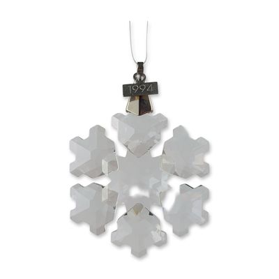 Sale Photo Thumbnail #62: Swarovski 1994 Annual Crystal Snowflake Ornament