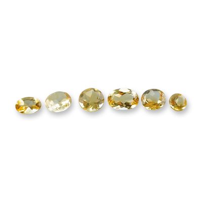 Sale Photo Thumbnail #390: 6pc Citrine Gemstones in Various Shapes