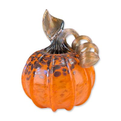 Sale Photo Thumbnail #14: Steven Lundberg Studios Art Glass Pumpkin