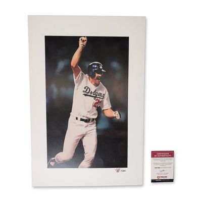 Sale Photo Thumbnail #307: Joshua Barton Signed Kirk Gibson Dodgers World Series Photograph