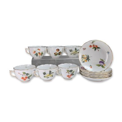 Sale Photo Thumbnail #108: 12pc Herend Hungary Market Garden Porcelain Tea Service