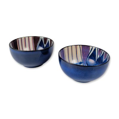 Sale Photo Thumbnail #92: Pair of Royal Copenhagen Tenera Fajance Bowls