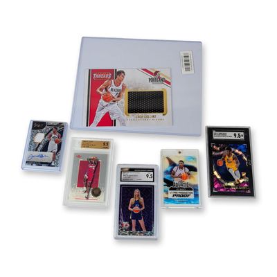 Sale Photo Thumbnail #135: 6pc Collection of Graded and Ungraded Basketball Trading Cards