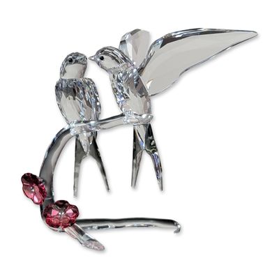 Sale Photo Thumbnail #403: Swarovski Crystal Swallows Figurine