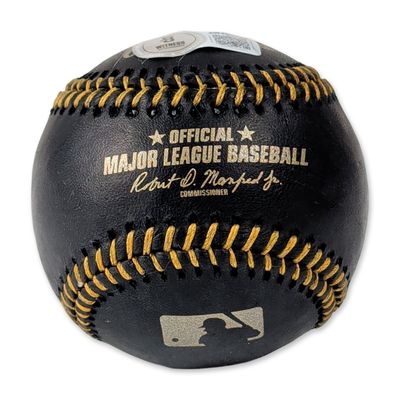 Sale Photo Thumbnail #310: Eduardo Quintero Autographed Rawlings Black Collector's Edition Baseball