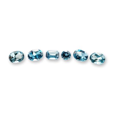 Sale Photo Thumbnail #204: 6pc London Blue Topaz Gemstones