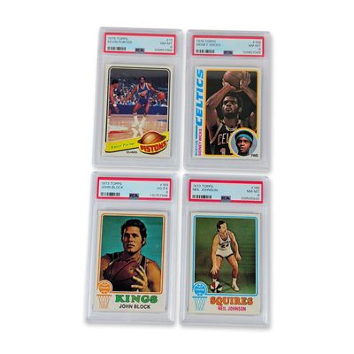 Sale Photo Thumbnail #136: 4pc Graded Topps Basketball Cards