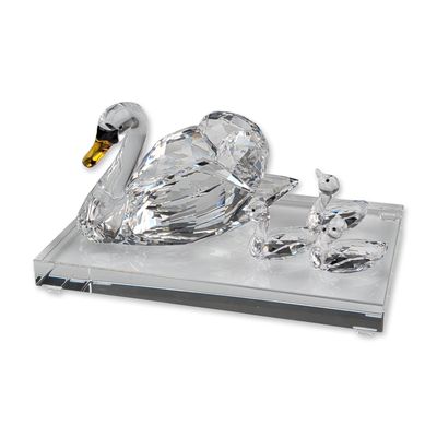 Sale Photo Thumbnail #434: Swarovski SCS 2017 Jubilee Edition Crystal Swans Set with Base
