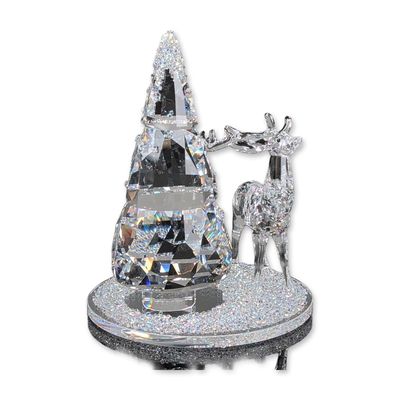 Sale Photo Thumbnail #441: Swarovski Crystal Holiday Bell Jar, Pine Tree and Stag