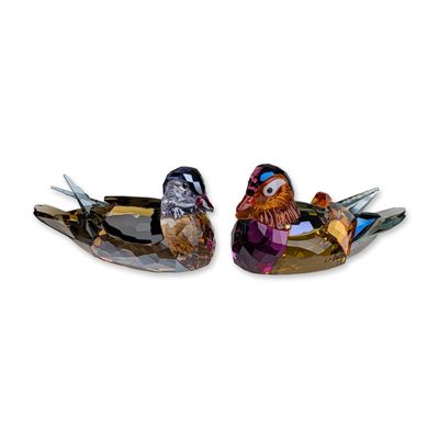 Sale Photo Thumbnail #401: Swarovski Crystal Mandarin Duck Figurines